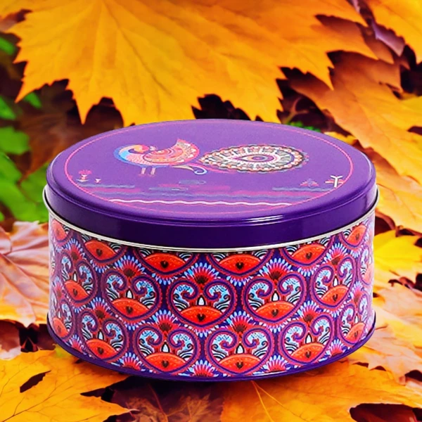 Purple Round Storage Box